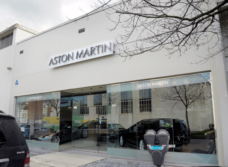 Aston-Martin Plastic Signs Vancouver 1st Ave