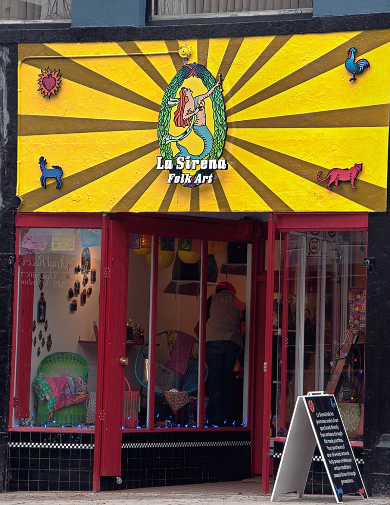 La Sirena Foam Signs Vancouver Hastings-St Day