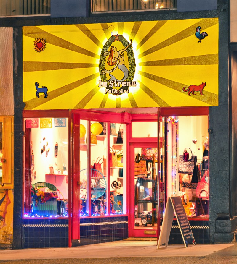 La Sirena Foam Signs Vancouver Hastings-St Night