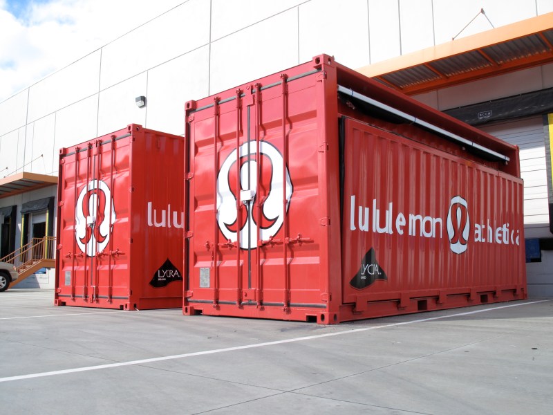 Lululemon Container Vinyl Signs Vancouver