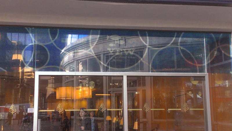 Yew at the Four Seasons Downtown Translucent Window Panels Georgia St Vancouver